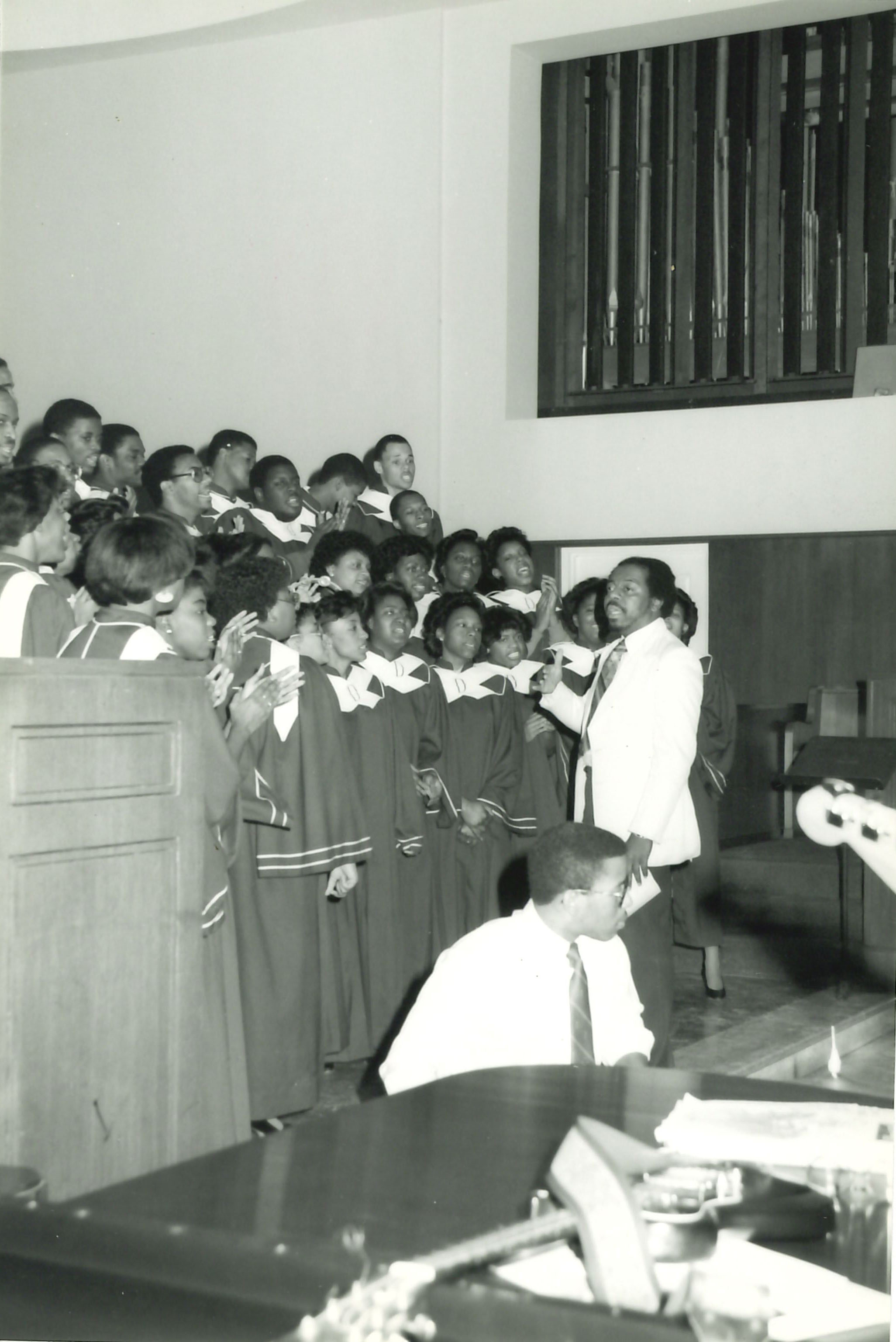 director davenport leading choir